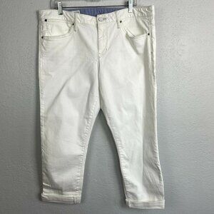 Gap 1969 Women's White Always Skinny Ankle Jeans - Size 18